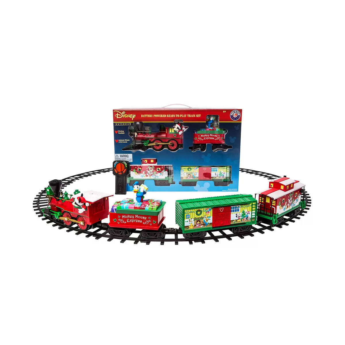 Tren a Control Remoto Lionel Expreso Mickey Mouse color Verde