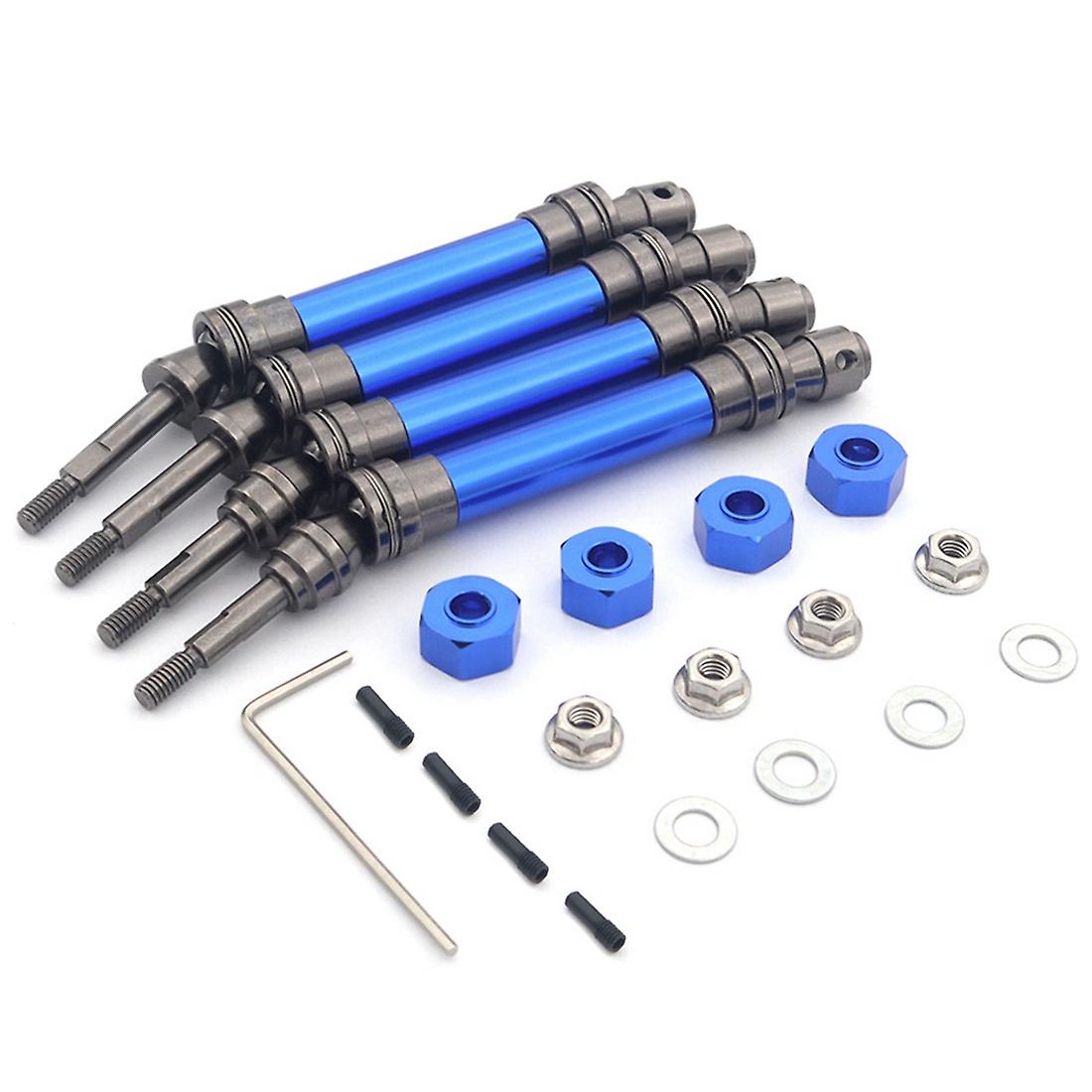 Venta Internacional - Set CVD de Eje de Transmisión 4 Piezas para 1/10 Traxxas Slash Vxl 4x4 Blue