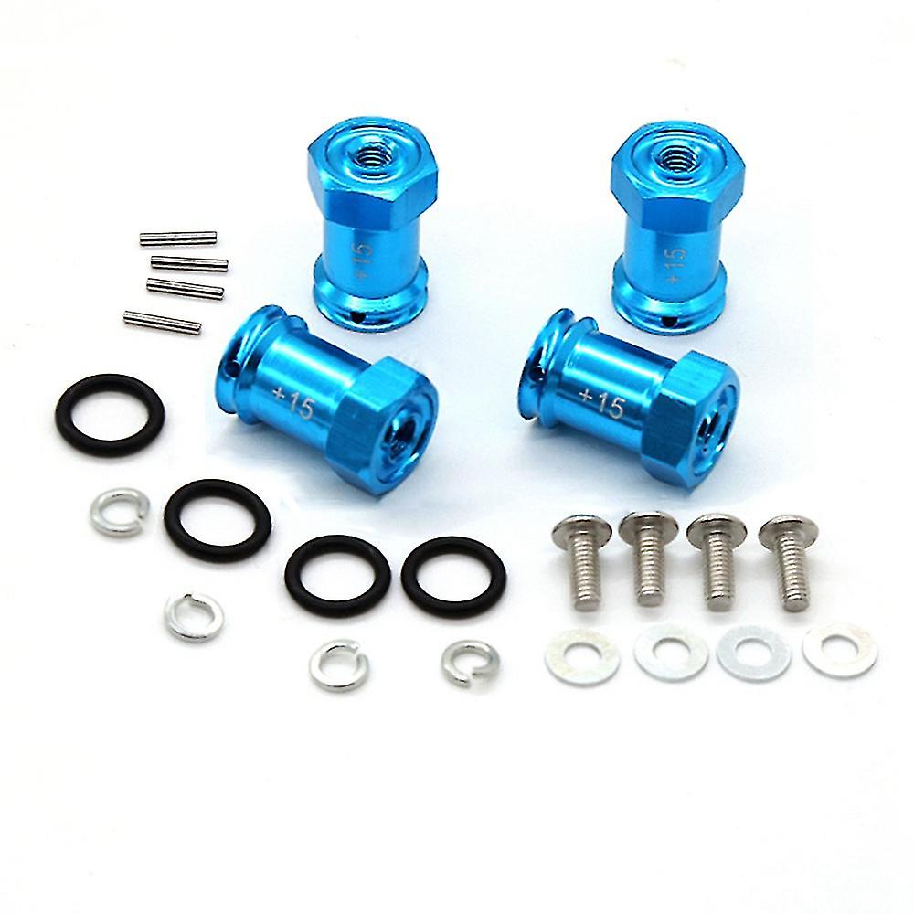 Foto 2 pulgar | Venta Internacional - Adaptadores De Cubo De Rueda Hexagonales Metálicos Para Traxxas 1/16, Color Azul