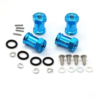 Foto 1 | Venta Internacional - Adaptadores De Cubo De Rueda Hexagonales Metálicos Para Traxxas 1/16, Color Azul