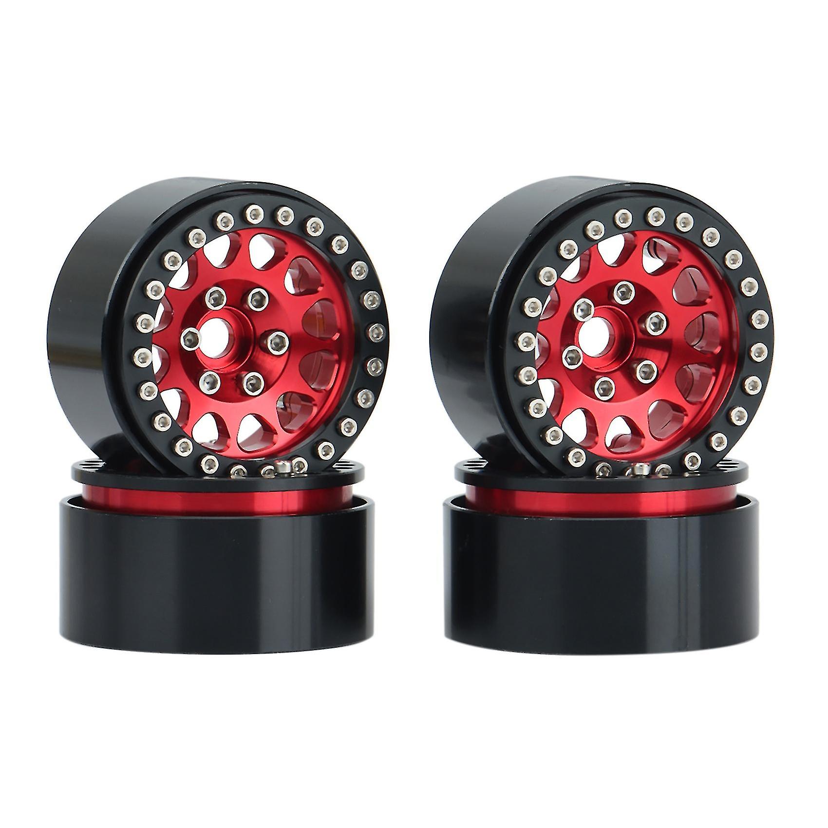 Foto 2 pulgar | Venta Internacional - Llanta 1.9 Metal X4 Compatible Con 1/10 Rc Axial Scx10 Roja