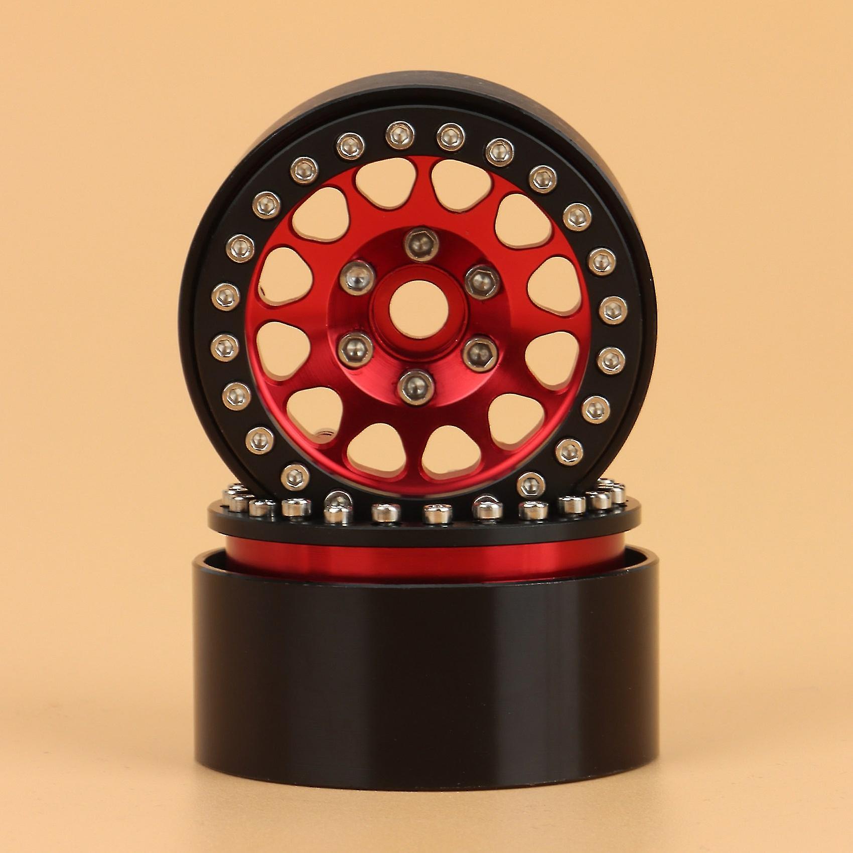 Foto 3 pulgar | Venta Internacional - Llanta 1.9 Metal X4 Compatible Con 1/10 Rc Axial Scx10 Roja