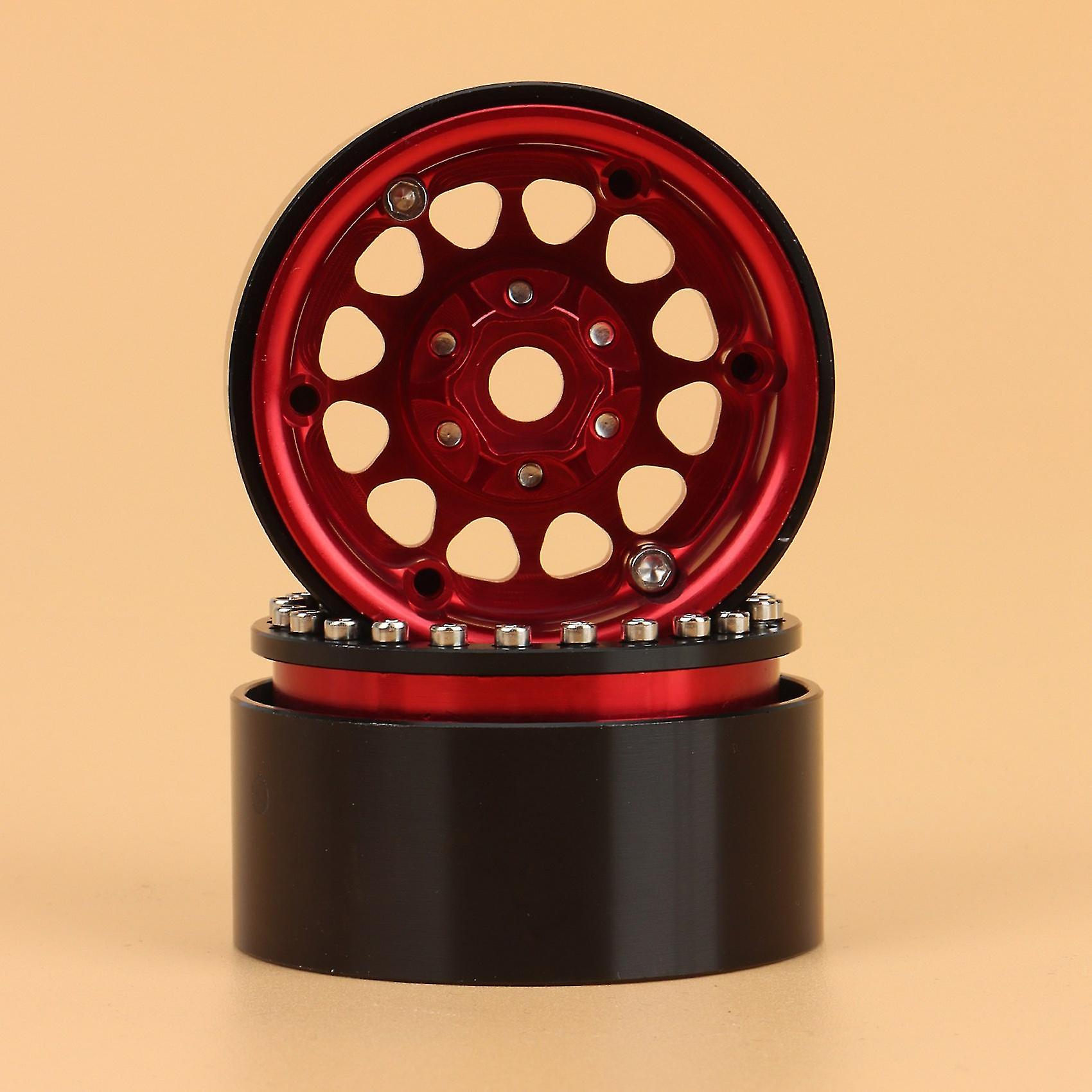 Foto 4 pulgar | Venta Internacional - Llanta 1.9 Metal X4 Compatible Con 1/10 Rc Axial Scx10 Roja