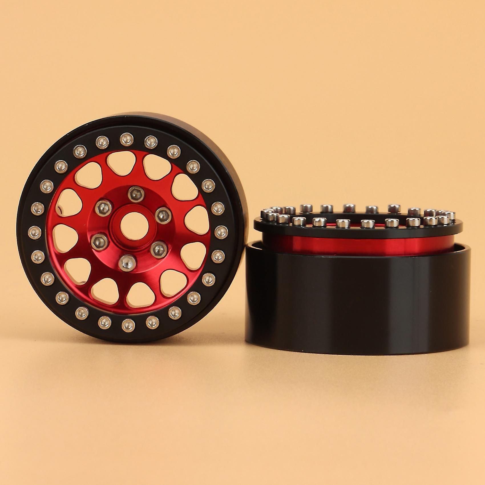 Foto 6 pulgar | Venta Internacional - Llanta 1.9 Metal X4 Compatible Con 1/10 Rc Axial Scx10 Roja