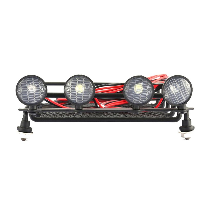 Foto 6 pulgar | Portaequipajes De Techo Con Luces Led Redondas para Coches Rc - Venta Internacional
