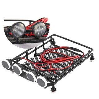 Foto 6 | Portaequipajes De Techo Con Luces Led Redondas para Coches Rc - Venta Internacional