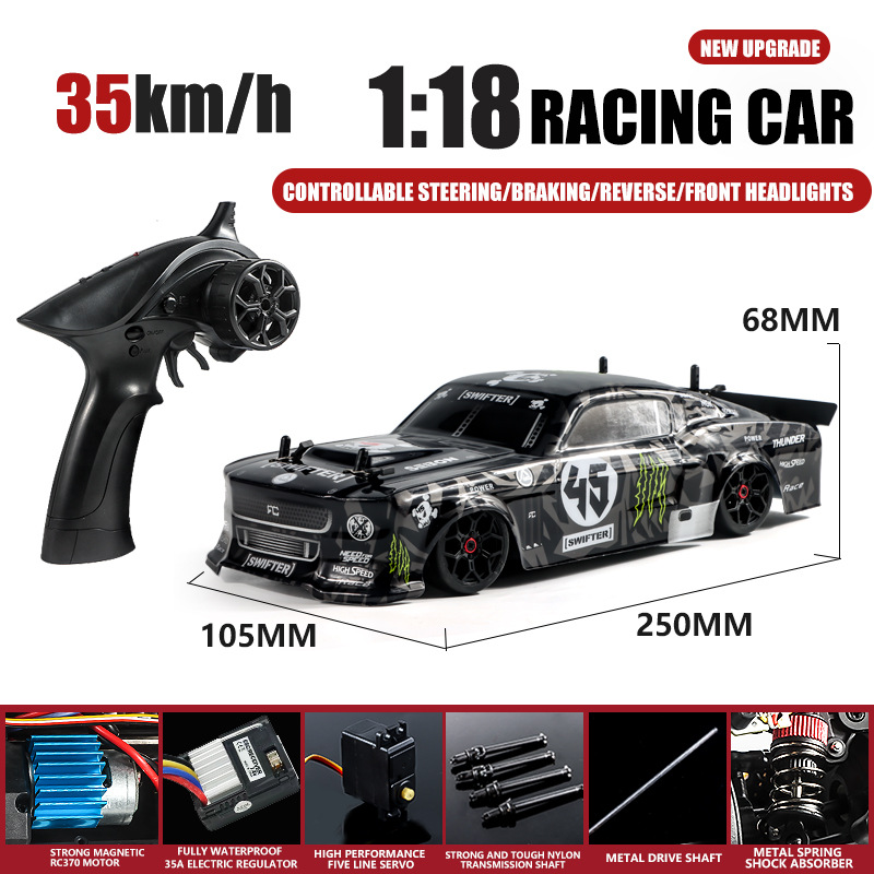 Foto 3 pulgar | Coche a Control Remoto Haiboxing 2188a 1:18 Drift Mustang - Venta Internacional