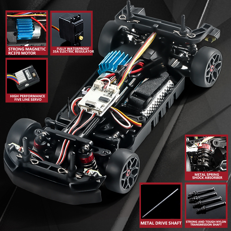 Foto 8 pulgar | Coche a Control Remoto Haiboxing 2188a 1:18 Drift Mustang - Venta Internacional