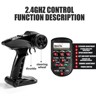 Foto 5 | Carro A Control Remoto Haiboxing 2996a 1:10 Rojo Cepillado 40 Km/h - Venta Internacional