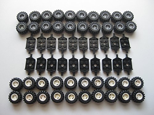Foto 2 pulgar | Set LEGO de Ruedas Neumáticos y Ejes En Blanco Y Negro para City - Venta Internacional
