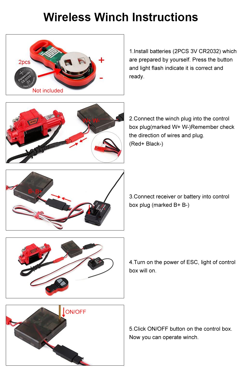 Foto 3 pulgar | Sistema de Control de Cabrestante Injora Metal Para Coche Rc Crawler 1/10 - Venta Internacional