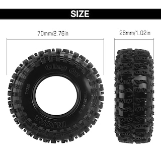 Foto 5 | Neumáticos Injora S5 Adhesivos De 70 Mm X 26 Mm Para Scx24 - Venta Internacional