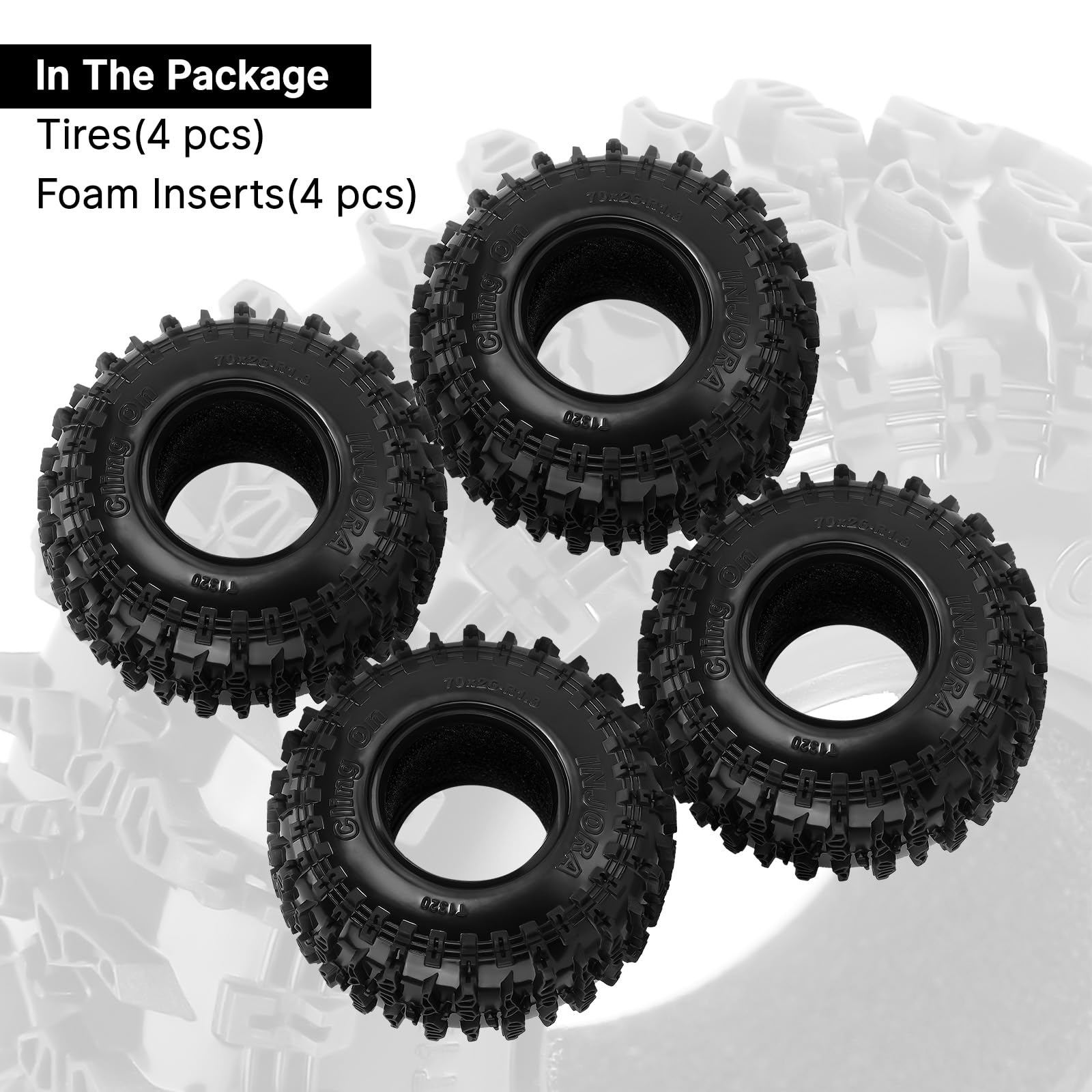 Foto 7 pulgar | Neumáticos Injora S5 Adhesivos De 70 Mm X 26 Mm Para Scx24 - Venta Internacional