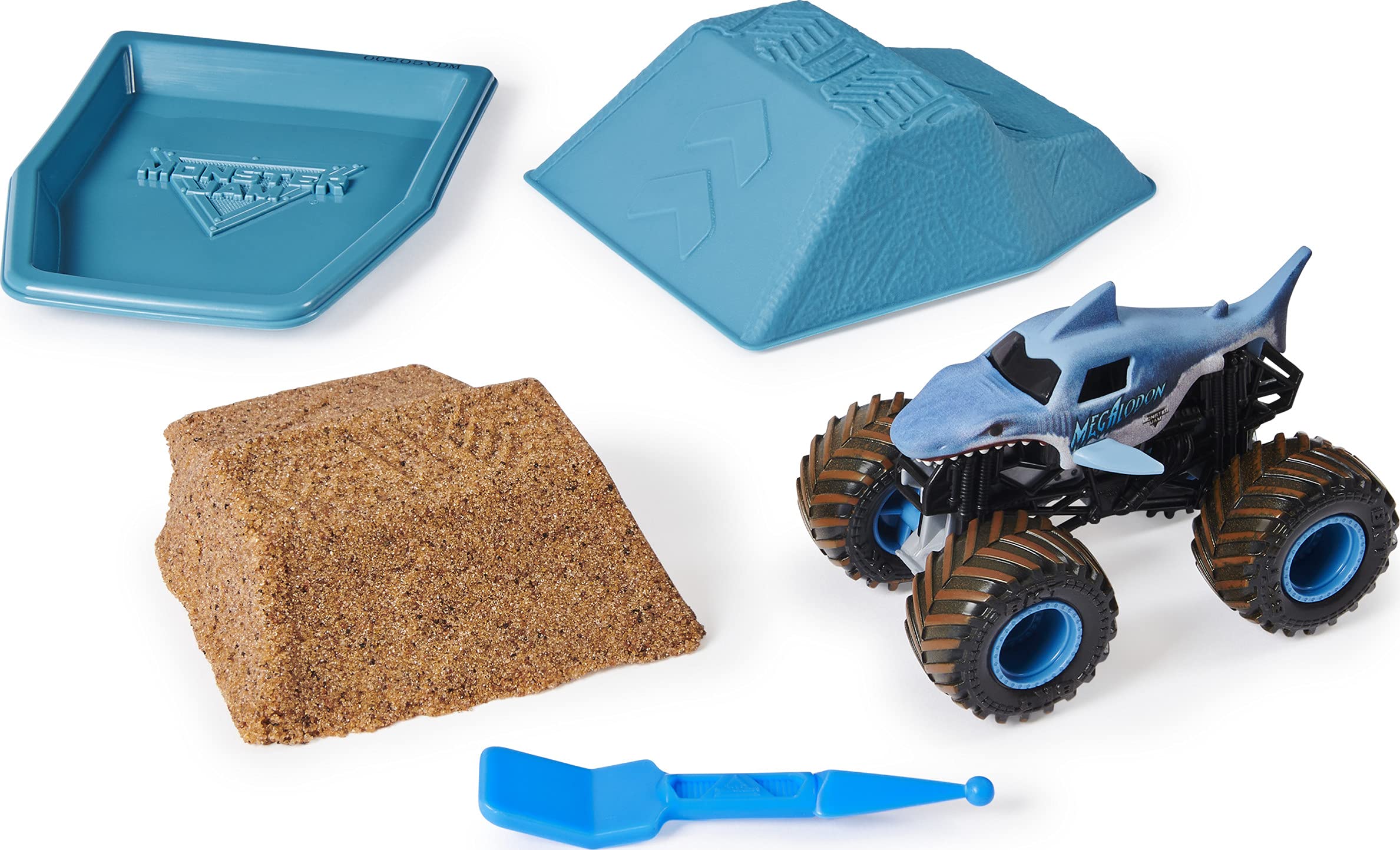 Foto 3 | Set De Inicio Monster Jam Megalodon Con 240 Ml Monster Dirt 1:64 - Venta Internacional.