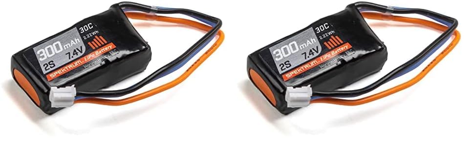 Batería Lipo Spektrum 7,4 V 300 Mah 2s 30c Ph Spmx3002s30 (paquete De 2) - Venta Internacional.