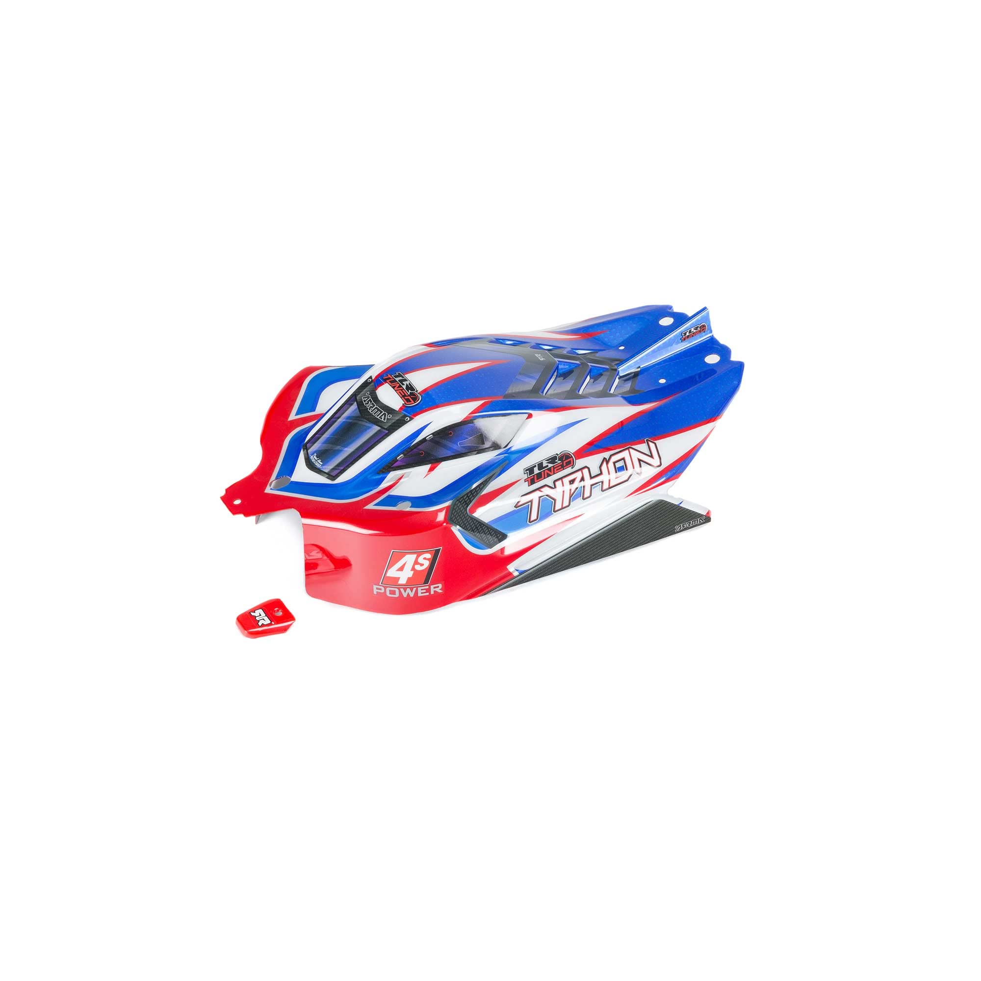 Carcasa Rc Arrma Typhon Tlr Con Acabado Tuneado Rojo/azul - Venta Internacional.