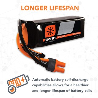 Foto 5 | Paquete De Baterías Lipo Spektrum Smart 2200 Mah 4s 14,8 V 30c Ic3 - Venta Internacional.