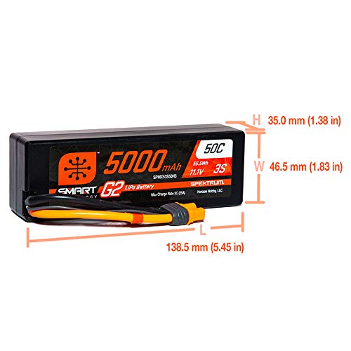 Foto 4 pulgar | Estuche Rígido Lipo Battery Spektrum 11,1 V 5000 Mah 3s 50c Smart G2 - Venta Internacional.