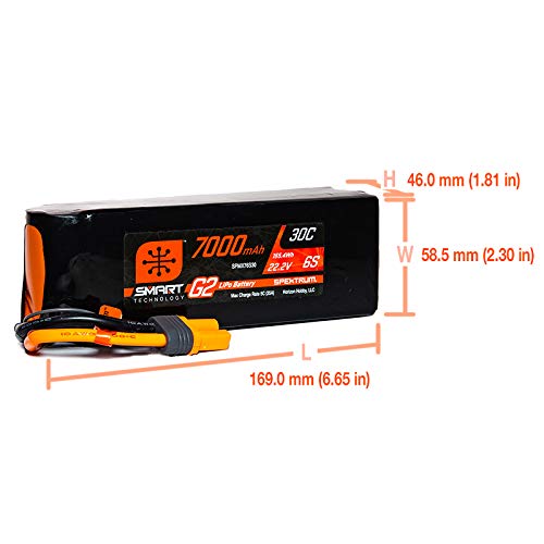 Foto 3 | Batería Lipo Spektrum 7000 Mah 22,2 V 6s 30c Smart G2: Ic5, Spmx76s30 - Venta Internacional.