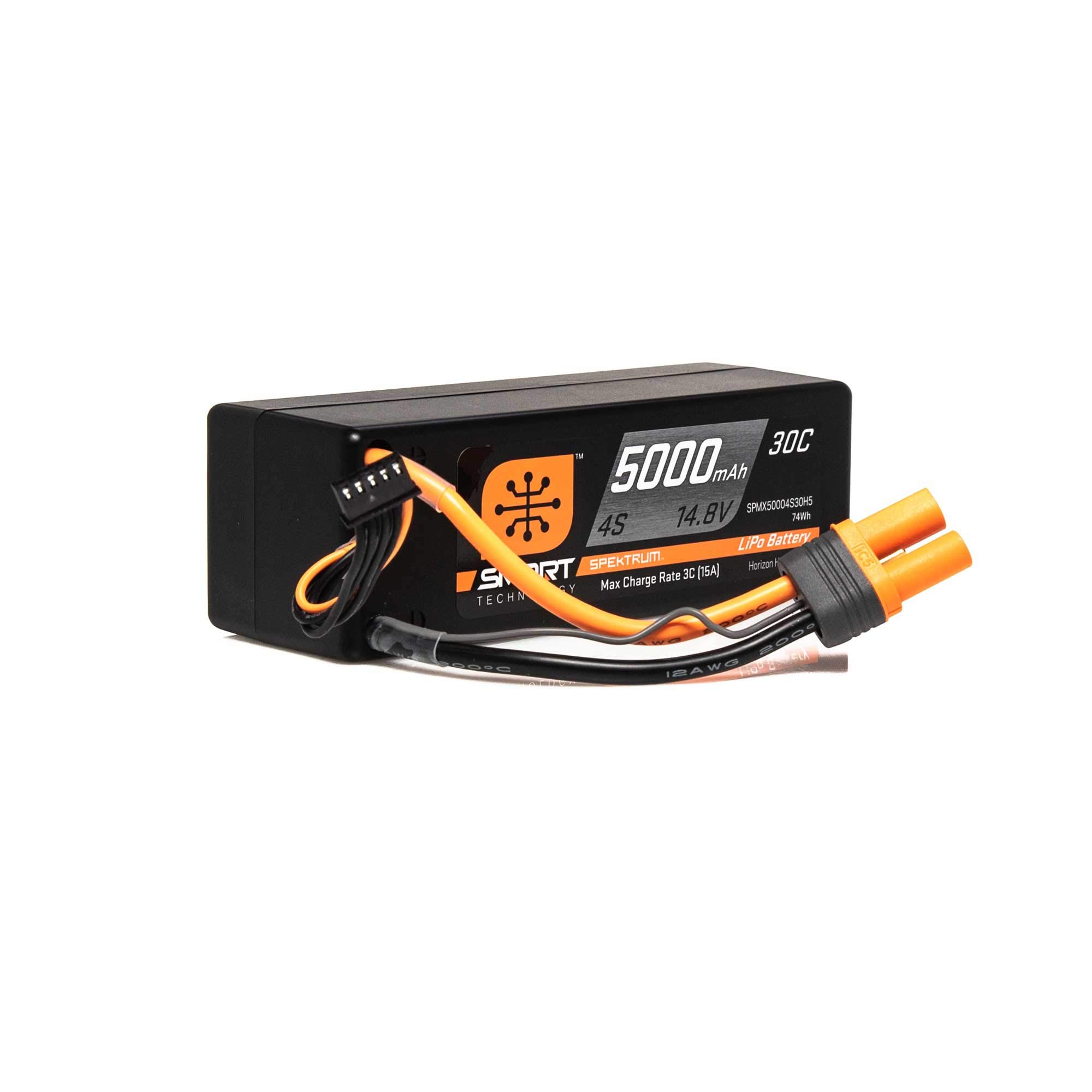 Paquete De Baterías Lipo Spektrum Smart 5000 Mah 4s 14,8 V 30c Ic5 - Venta Internacional.