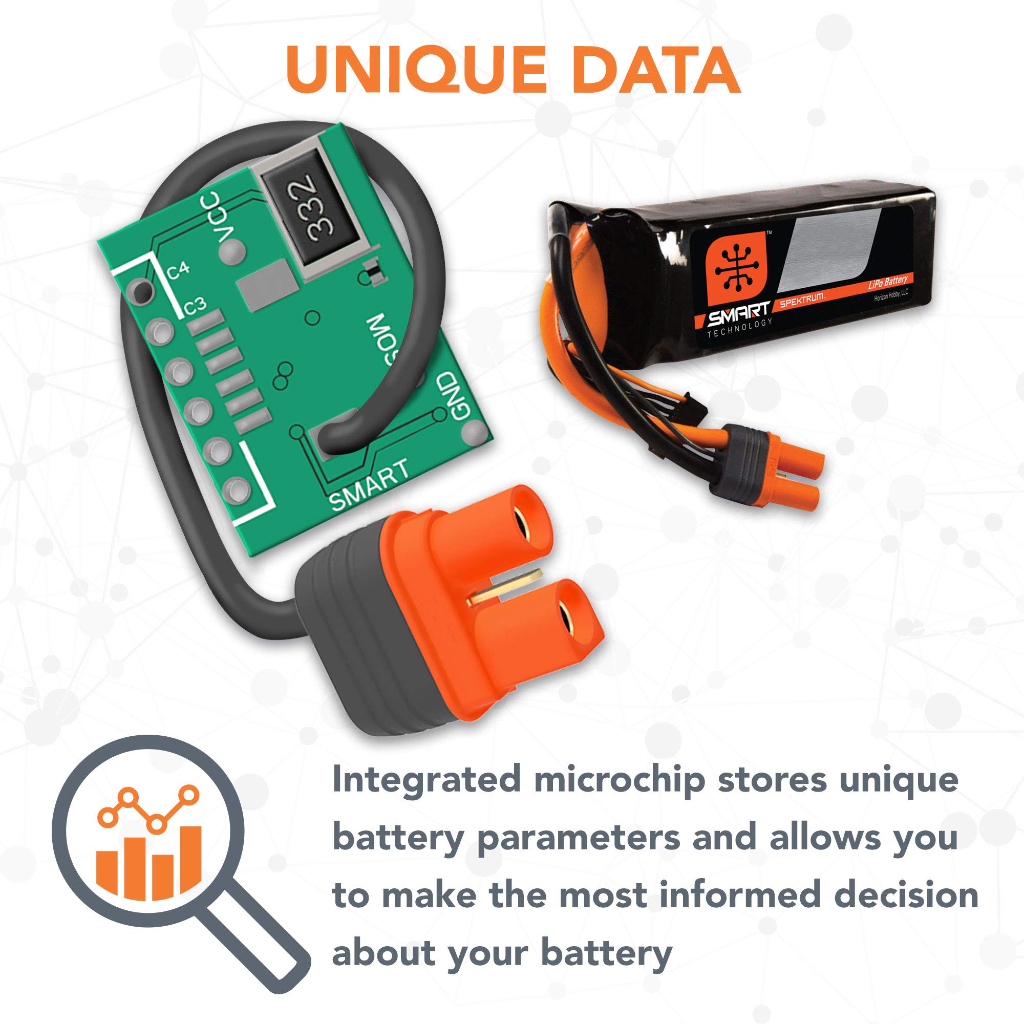 Foto 4 | Batería Lipo Spektrum 14,8 V 3200 Mah 4s 50c Smart Lipo Ic3 - Venta Internacional.