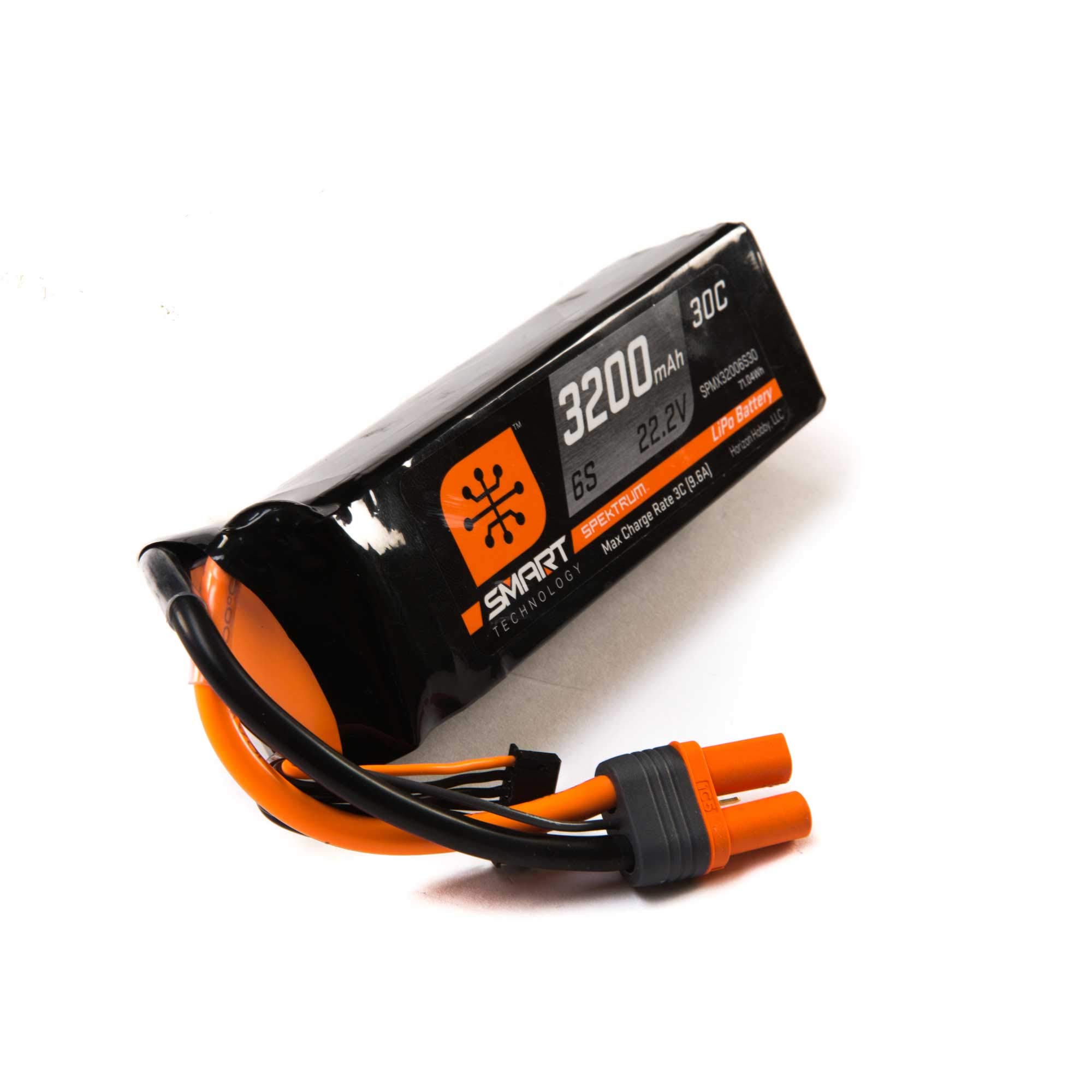 Batería Lipo Spektrum 22,2 V 3200 Mah 6s 30c Smart Con Ic5 - Venta Internacional.