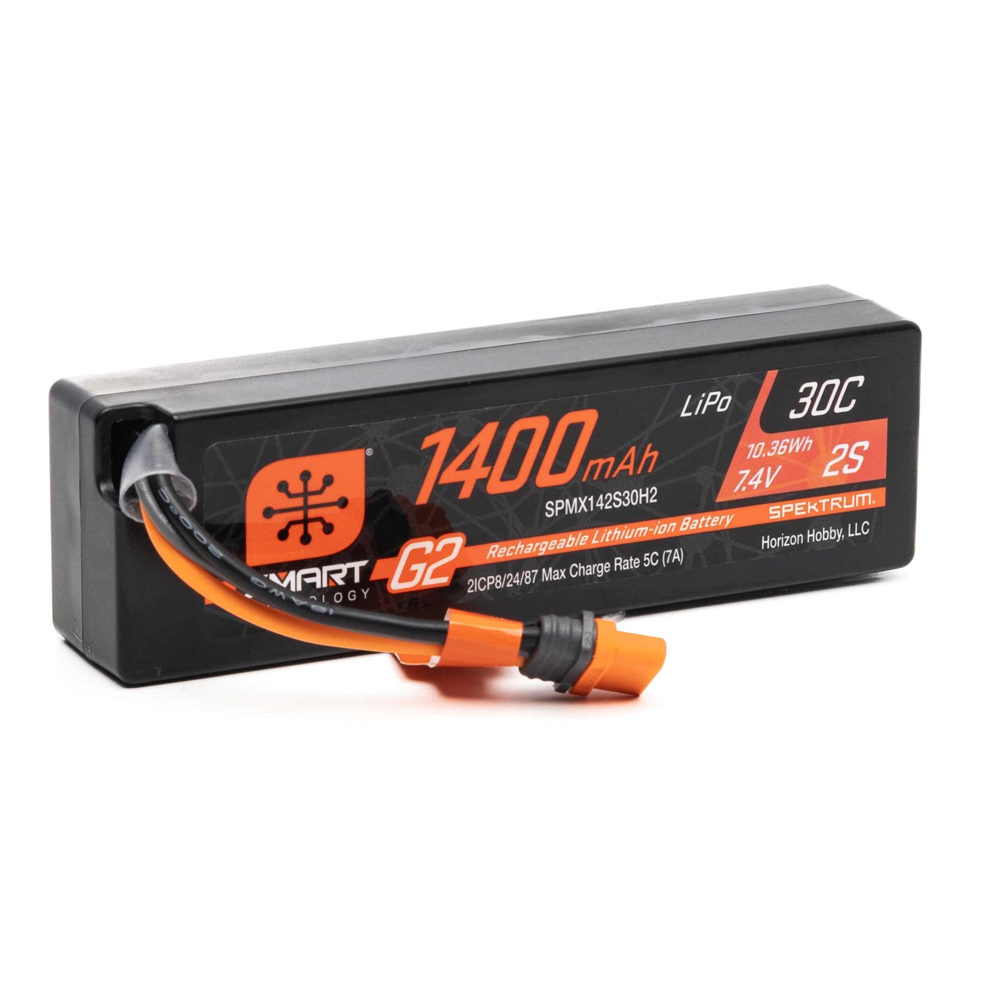 Foto 2 pulgar | Batería Spektrum Smart, 1400 Mah, 2 S, 7,4 V, G2, 30 C, Lipo Con Ic2 - Venta Internacional.