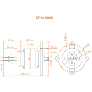 Foto 2 | Motor Spektrum Avian 5055-500 Kv Outrunner sin Escobillas 500 Kv - Venta Internacional