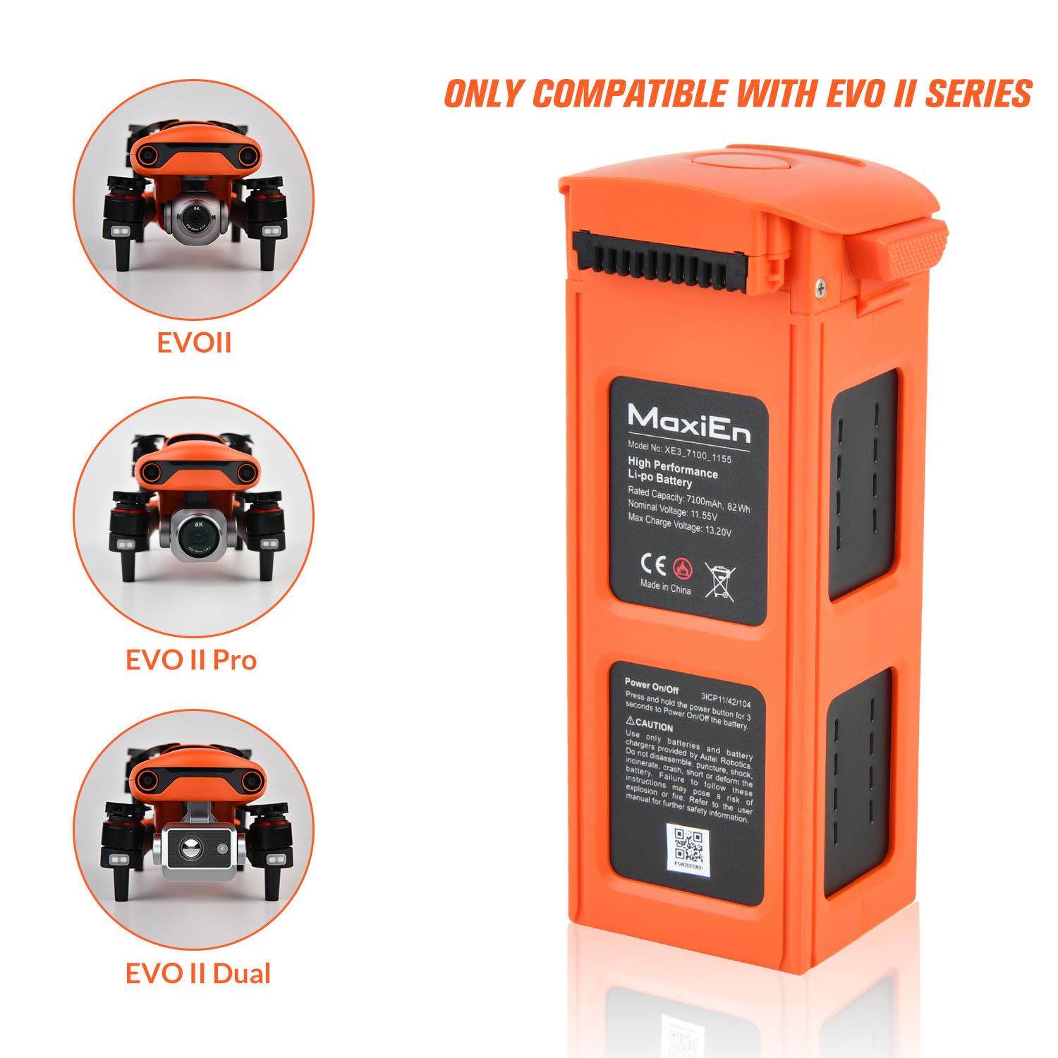 Foto 3 | Batería Autel Robotics Evo 2 7100 Mah 11,55 V Para La Serie Evo Ii - Venta Internacional.