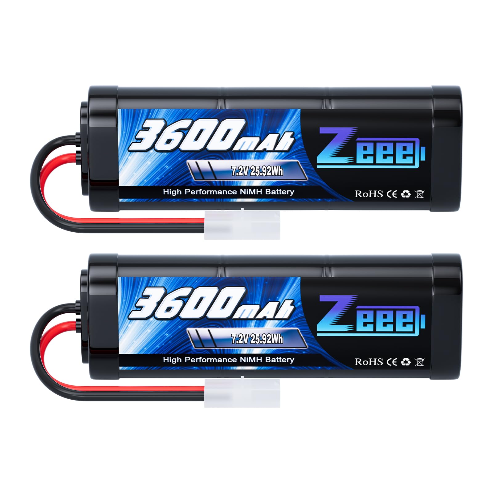 Foto 2 pulgar | Batería Rc Zeee De 7,2 V 3600 Mah Nimh Con Enchufe Tamiya Para Coche Rc - Venta Internacional.