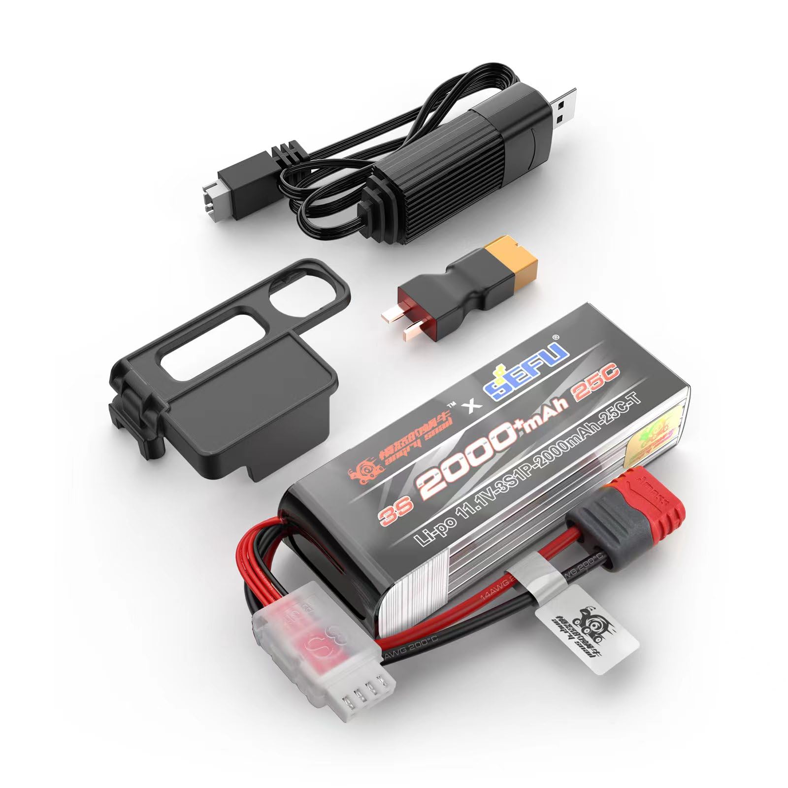 Batería Hyper Go Angry Snail 3s2000, 11,1 V, 2000 Mah, 25 C, Lipo - Venta Internacional.