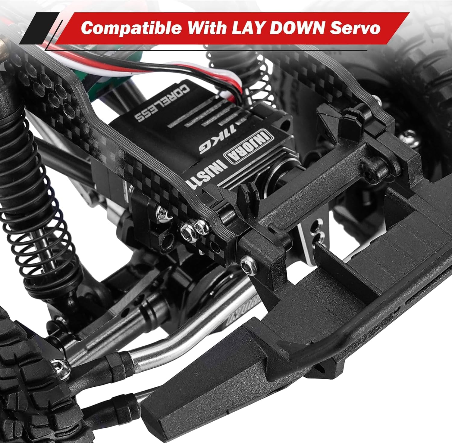 Foto 6 pulgar | Kit De Marco De Chasis Con Bandeja De Batería Para 1/18 Trx4m Rc Crawler - Venta Internacional.