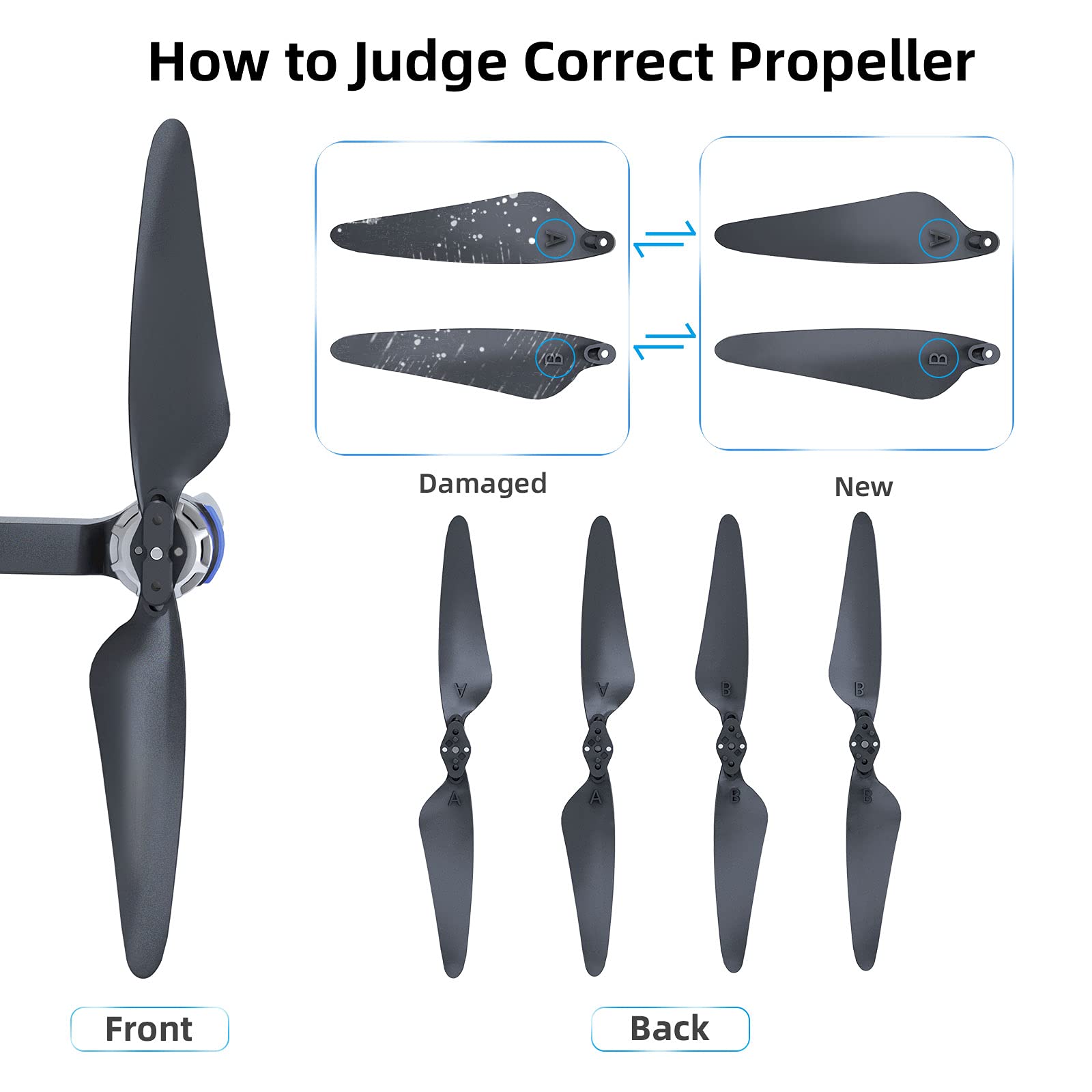 Foto 4 pulgar | Hélices Plegables Ruko para Dron-Venta Internacional