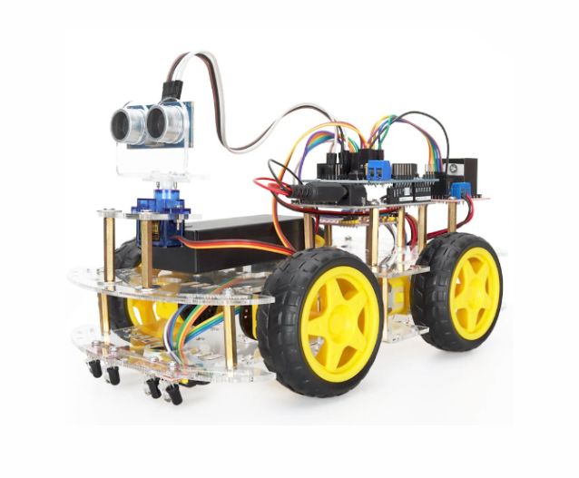 Kit Para Ensamble De Vehículo - Robot Inteligente  Ar-carkit2