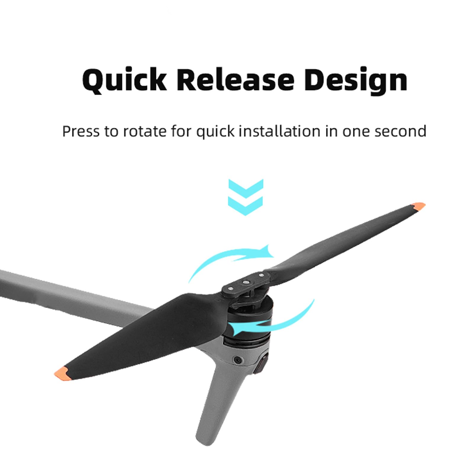 Foto 3 | Hélices Para Drones Dji Air 3 De Fibra De Carbono De Bajo Ruido, 8 Piezas - Venta Internacional.