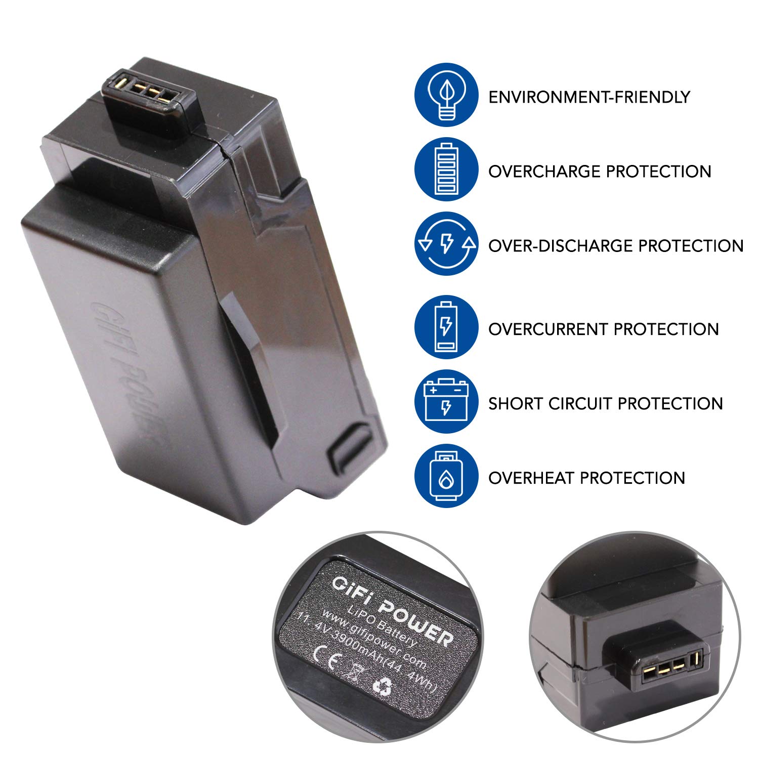 Foto 4 pulgar | Batería De Repuesto Para Drone Maximalpower 3900 Mah Para Yuneec Mantis Q Mantis G - Venta Internacional.