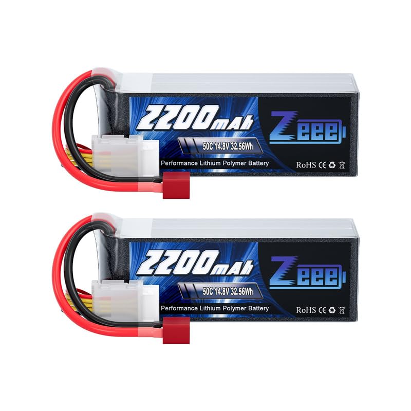 Foto 2 pulgar | Batería Lipo Zeee Power 2200 Mah 14,8 V 50 V 4 W Con Deans T - Venta Internacional.