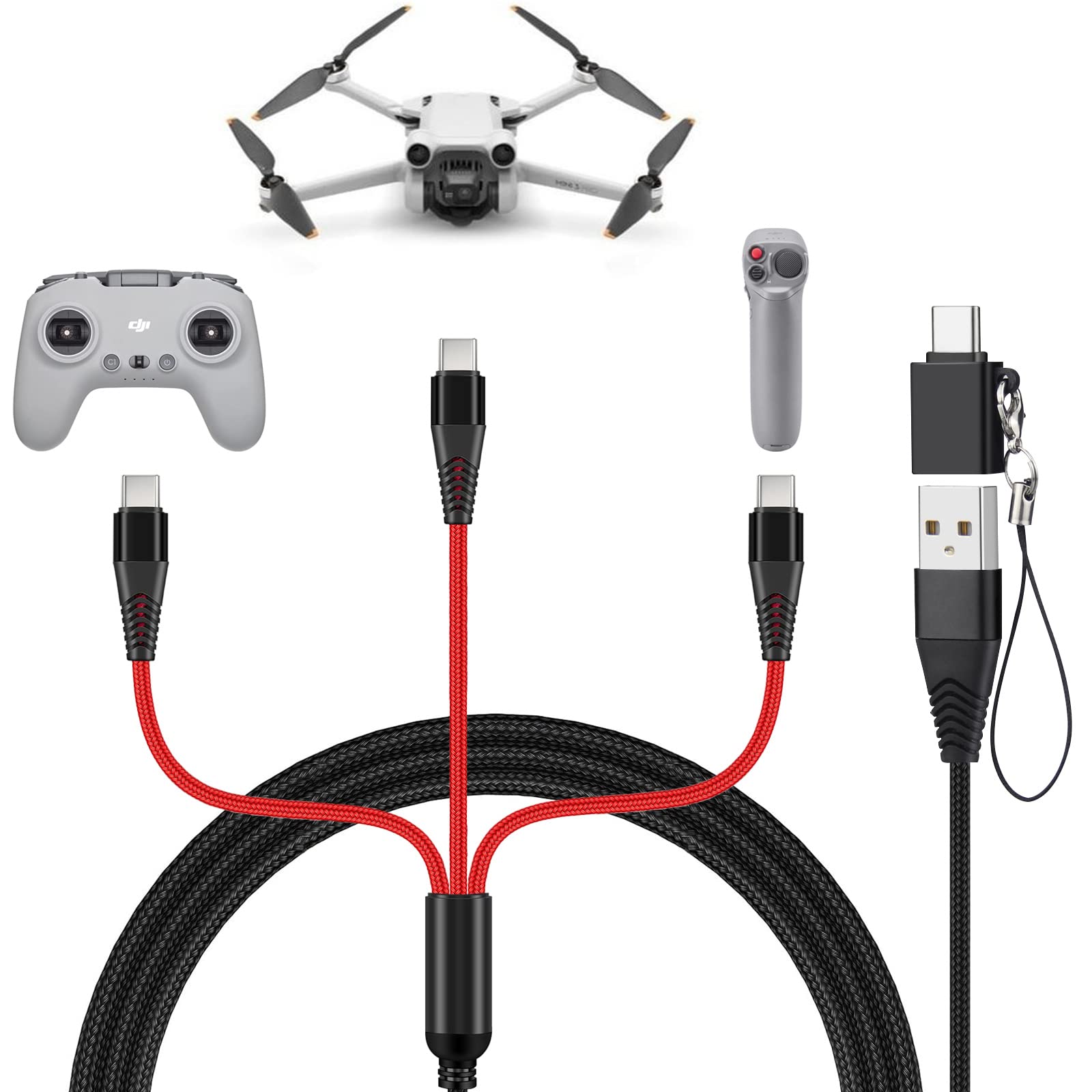 Cable De Carga Rápida Charger 3 En 1 De 3 A Para Drones Dji Y Accesorios - Venta Internacional.