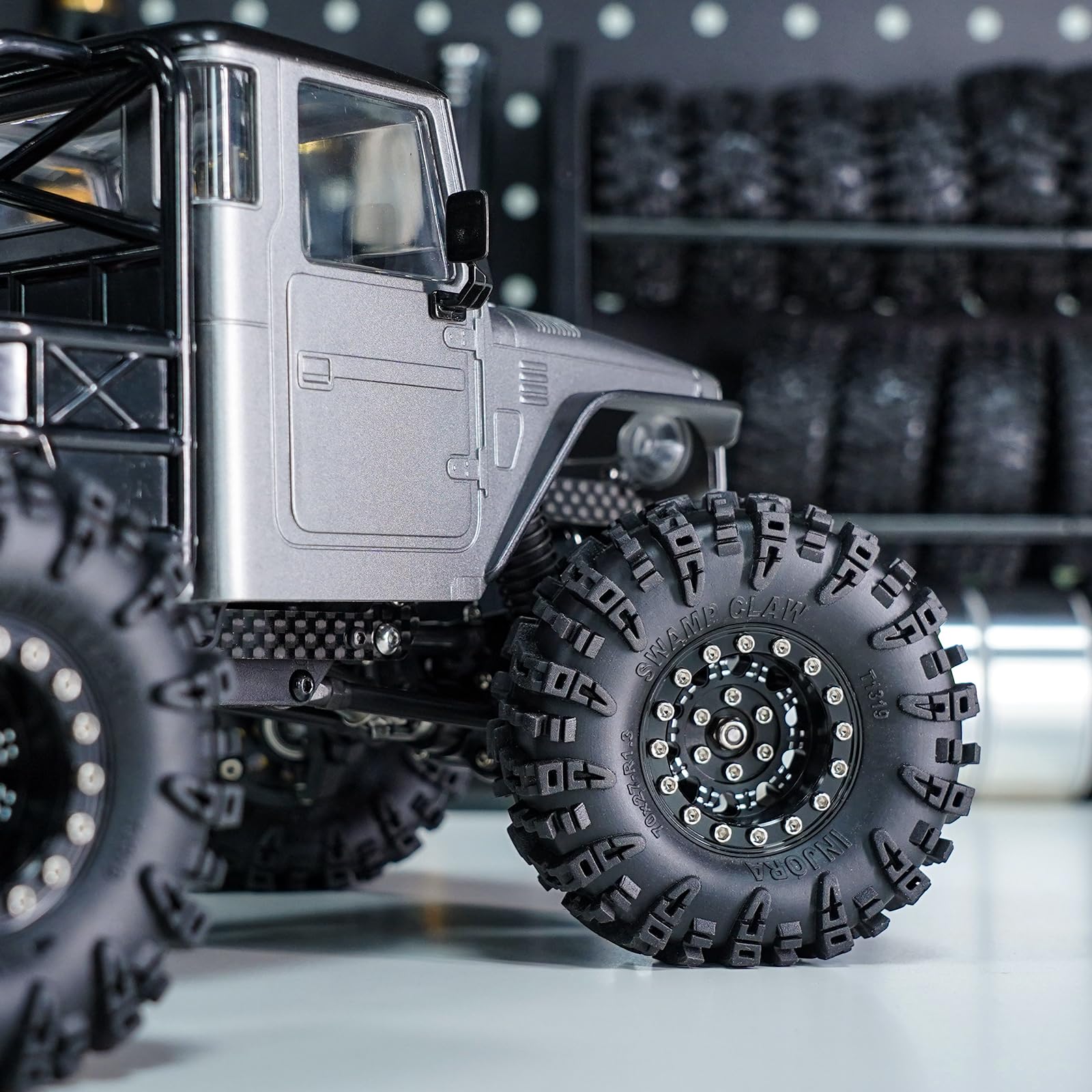 Foto 7 | Juego De Neumáticos Injora S5 Swamp Claw Para Coche Rc 1/18 1/24 - Venta Internacional.