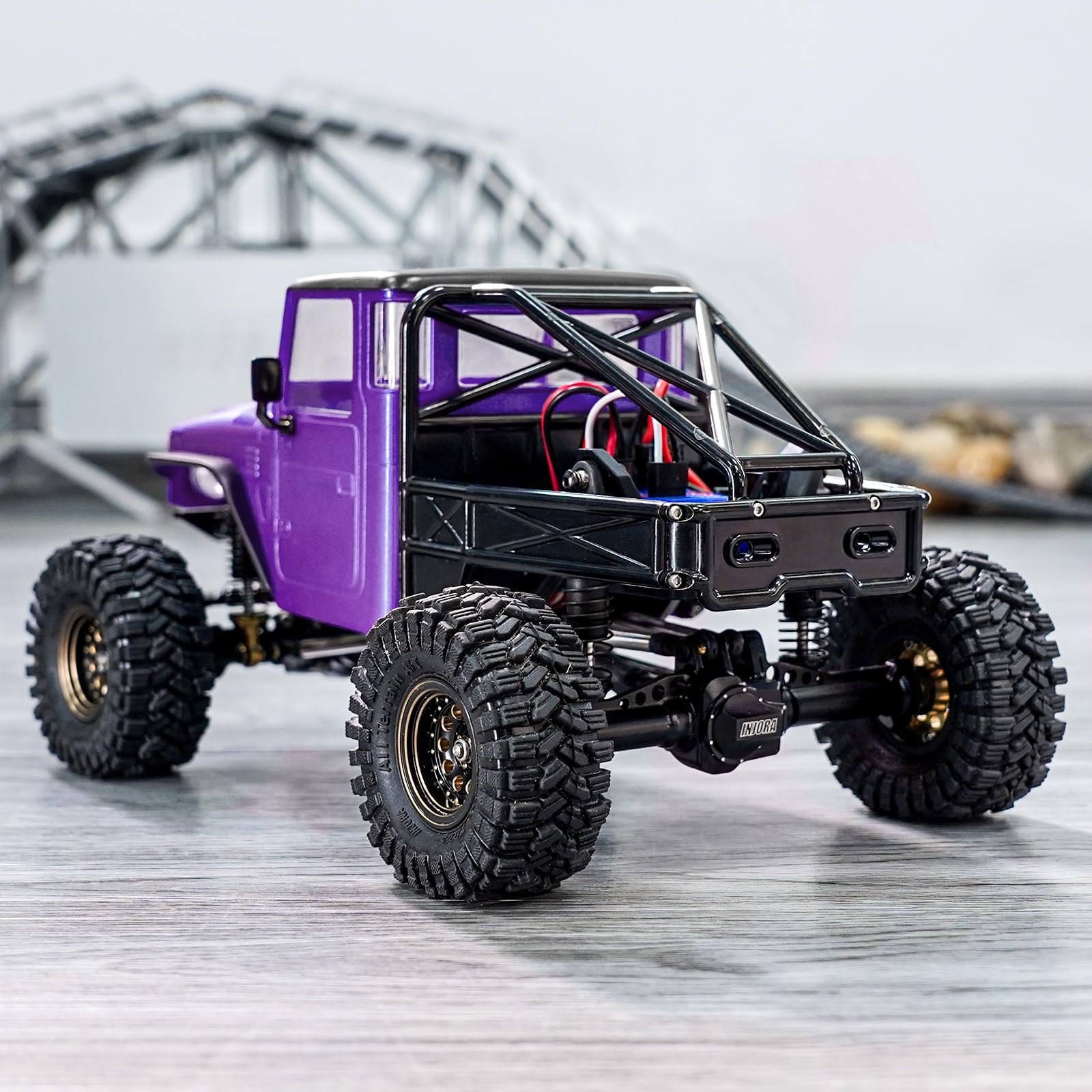 Foto 8 pulgar | Carcasa De Camión Injora Ir40 Púrpura Para 1/18 Trx4m Defender - Venta Internacional.