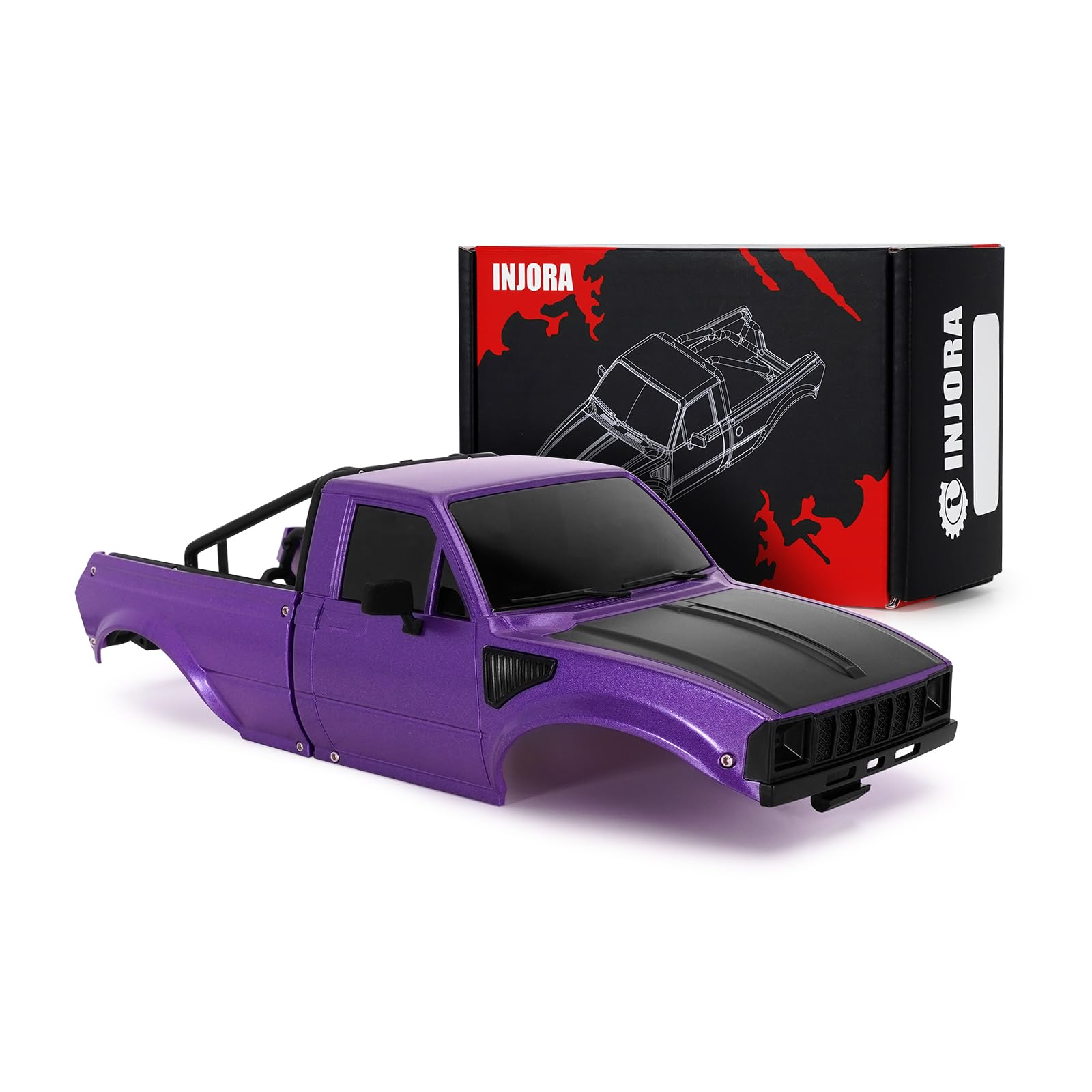 Carcasa Rígida Tipo Pickup Injora Ir60 Para Rc Crawler Trx4m 1/18 - Venta Internacional.