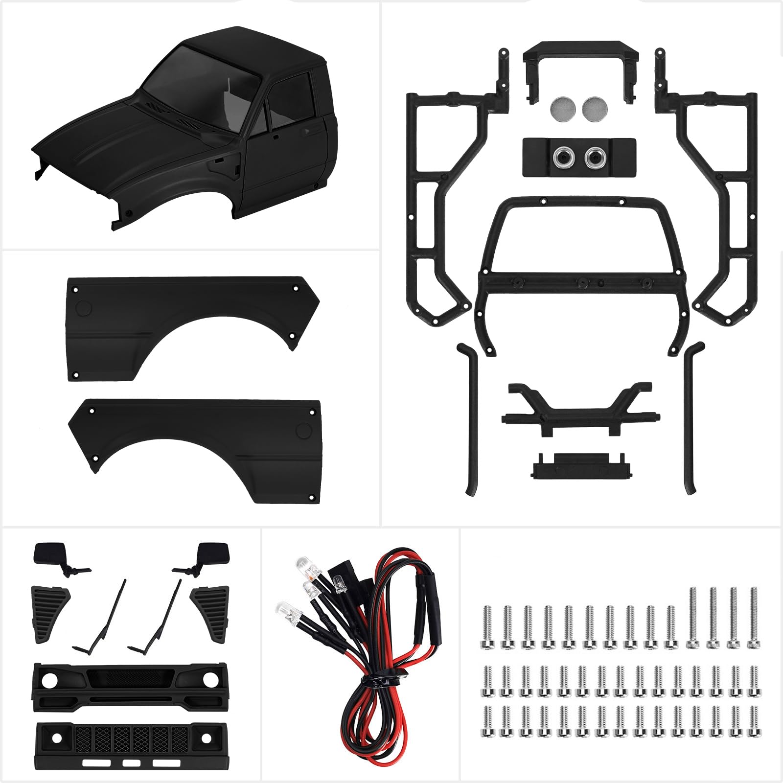 Foto 6 pulgar | Carcasa Rígida Pickup Injora Ir60-24 Para Rc Crawler 1/24 - Venta Internacional.