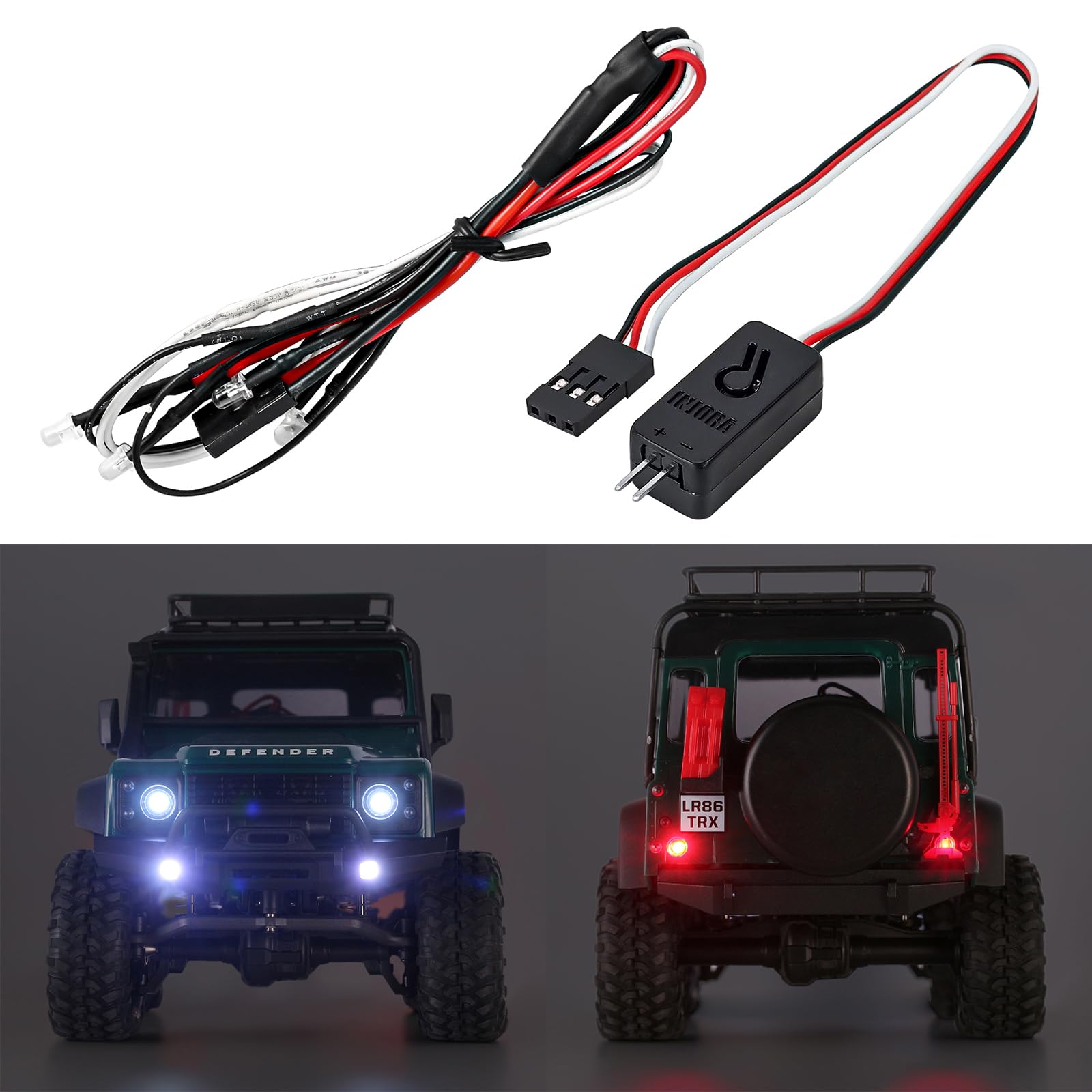 Foto 2 pulgar | Kit De Luces Led Para Faros Traseros Para Trx4m 1/18 Rc Injora - Venta Internacional.