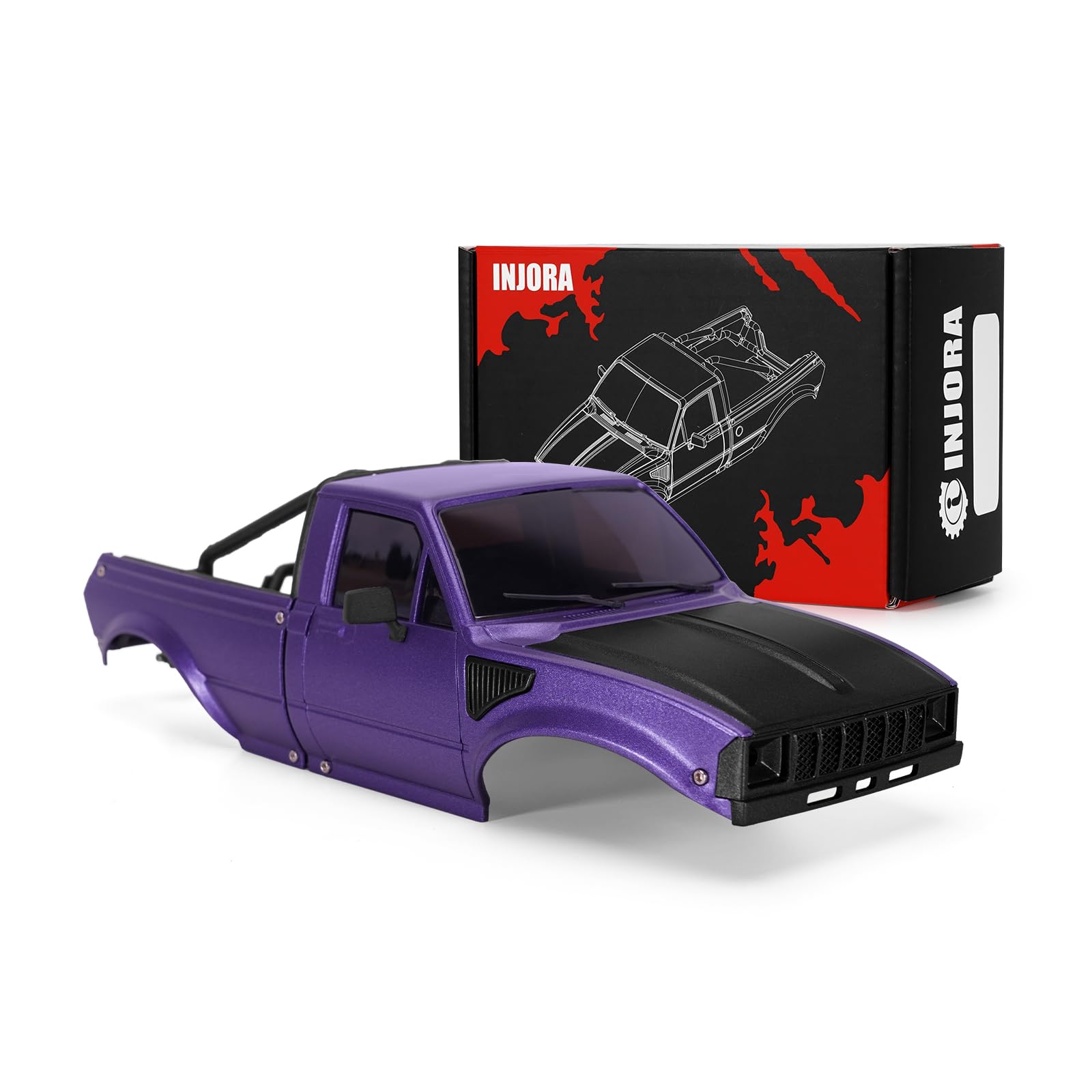 Carcasa Rígida Pickup Injora Ir60-24 Para Rc Crawler 1/24 - Venta Internacional. $1,018