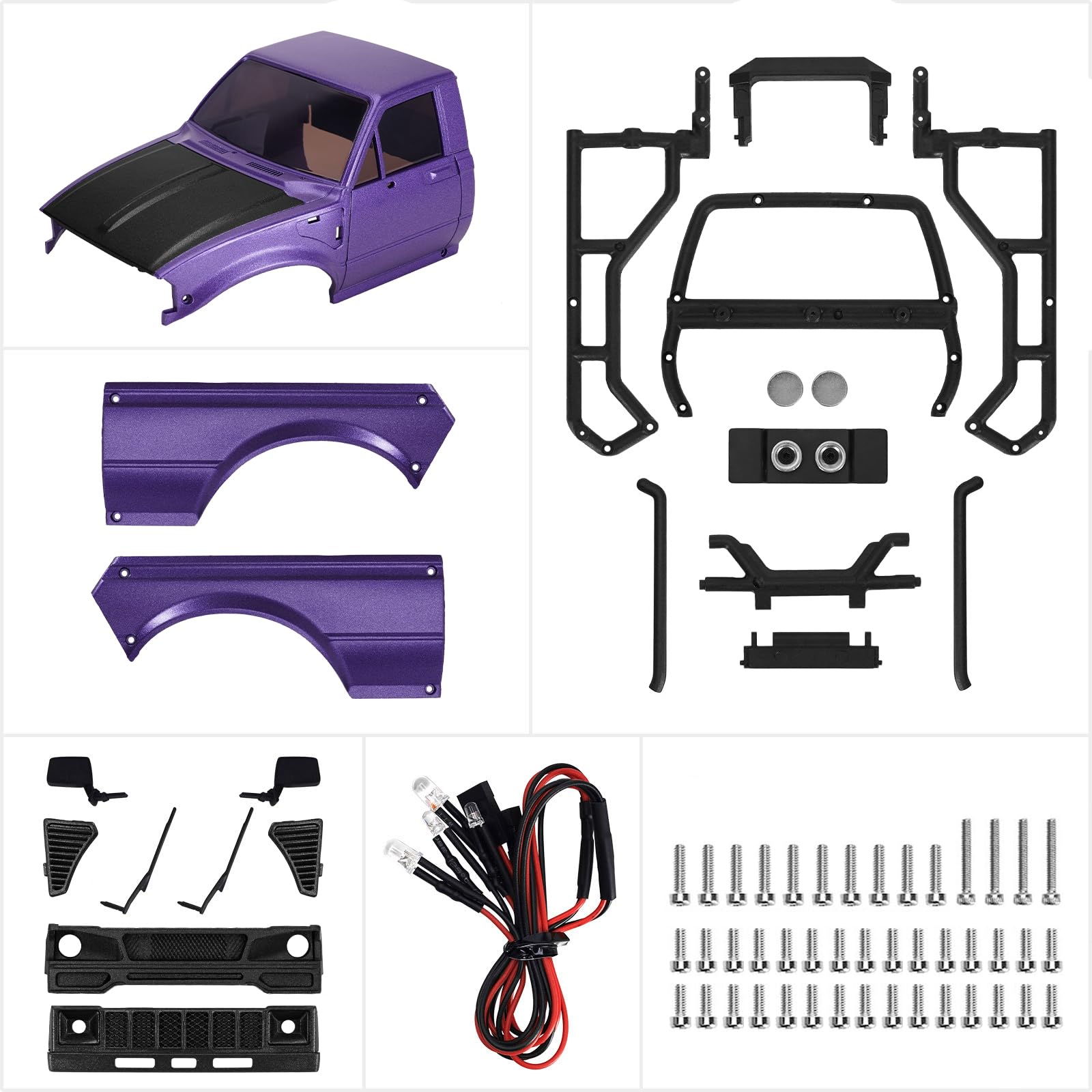 Foto 6 pulgar | Carcasa Rígida Pickup Injora Ir60-24 Para Rc Crawler 1/24 - Venta Internacional.