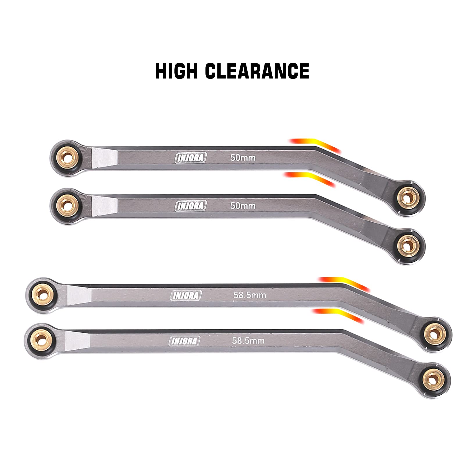 Foto 3 pulgar | Set De 4 Eslabones Para Scx24 C10 Jlu Bronco Base Camp Axial 1/24 - Venta Internacional.