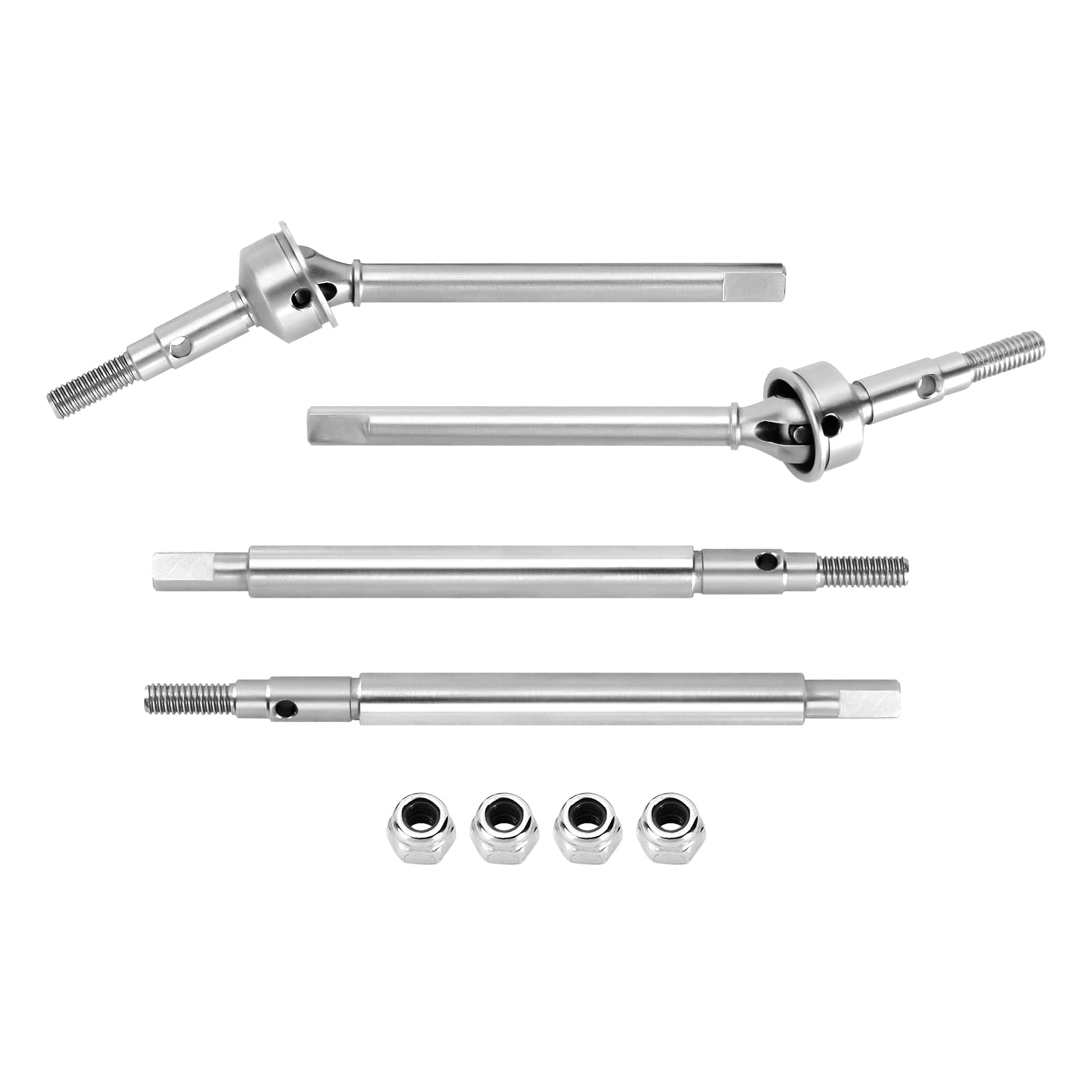Foto 2 pulgar | Ejes De Eje Injora +2 Mm Con Rosca Extendida Dogbone Cvd Para 1/18 Trx4m - Venta Internacional.