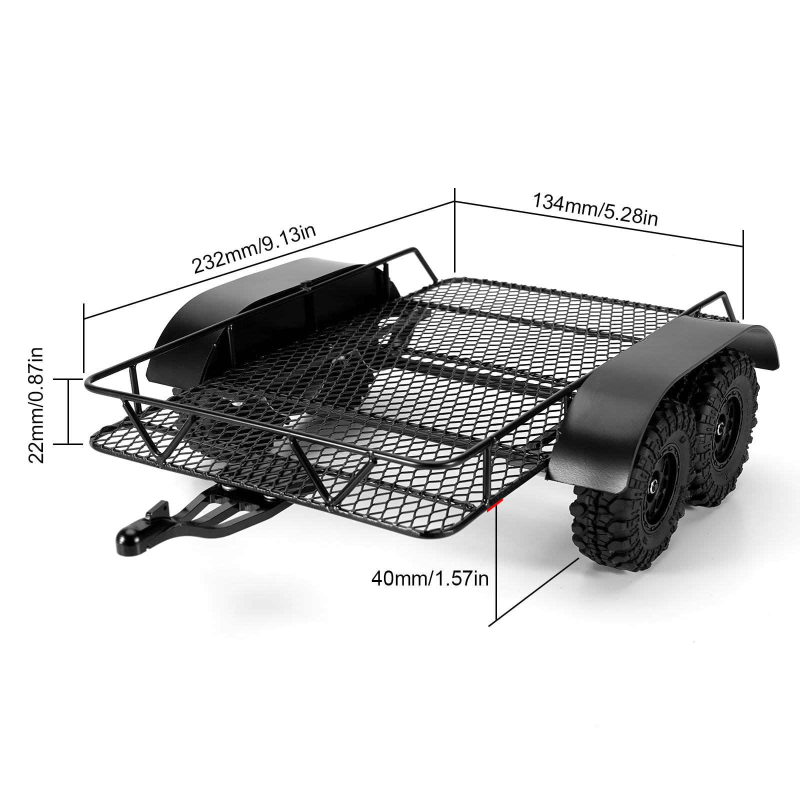 Foto 3 pulgar | Soporte De Enganche Para Remolque Axial Scx24 Upgrade 1/24 Rc Crawler - Venta Internacional.