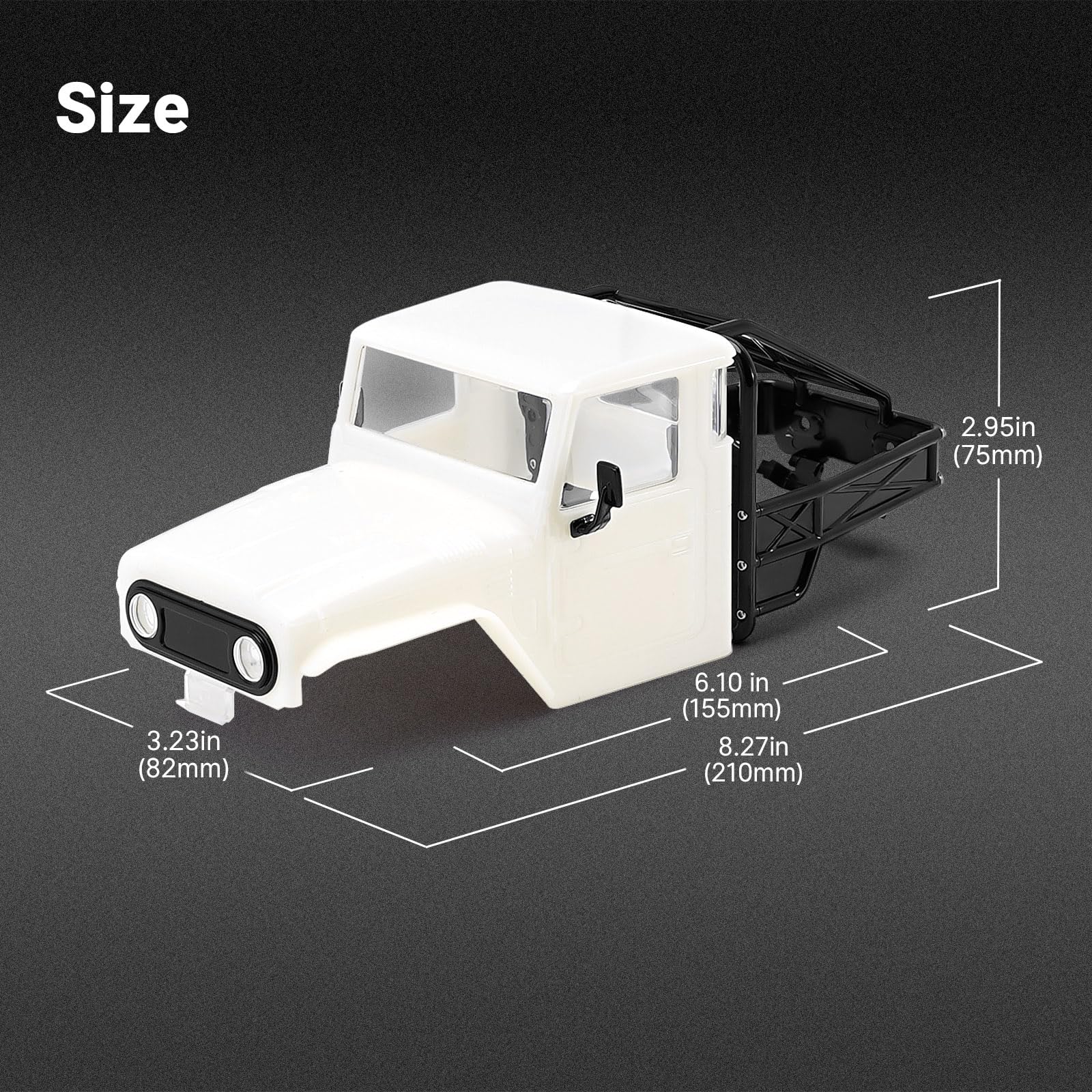 Foto 6 pulgar | Carcasa De Camión Injora Ir40 87g Para 1/18 Trx4m Defender - Venta Internacional.