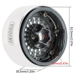 Foto 3 | Llanta De Aluminio Injora Turbine 1.9 Para Coche Rc Crawler 1/10 - Venta Internacional.